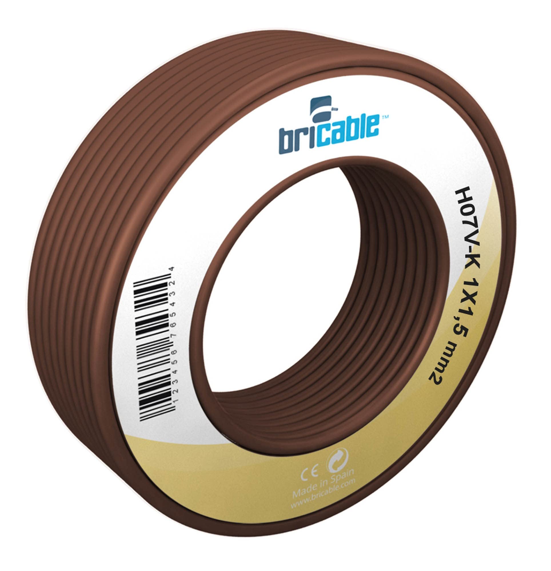 CABLE ELEC HILO FLEXIBLE H07V-K BRICABLE 1X2,5MM MARR 100 MT