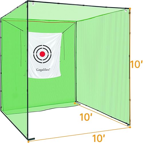 Miniatura 2 de Red de jaula de golf, red de jaula de golf, jaula de golpe, redes de golf para conducción en el patio trasero, red de jaula de golf resistente,