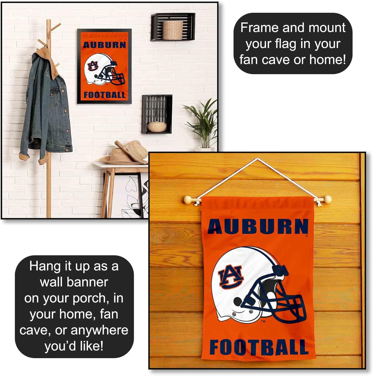 Auburn Football Helmet Garden Flag - Image 5