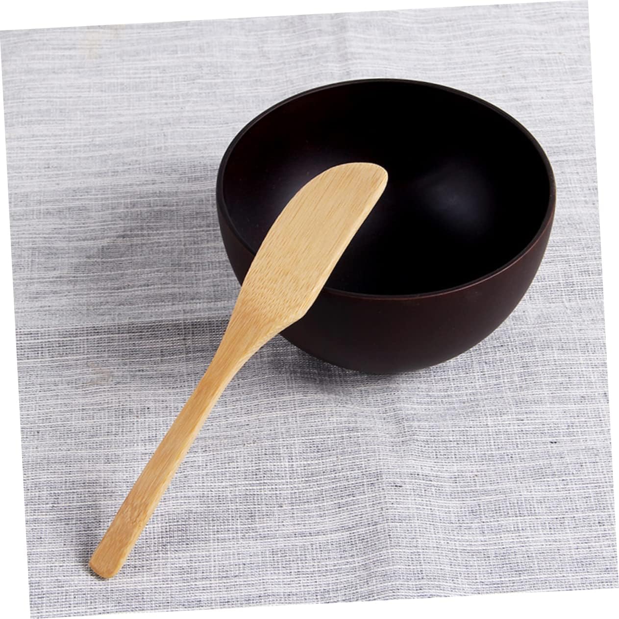 10-Piece Bamboo Dumpling Filling Spoon Set Wooden Butter Spreads Kitchen Utensils for Spreading and Serving