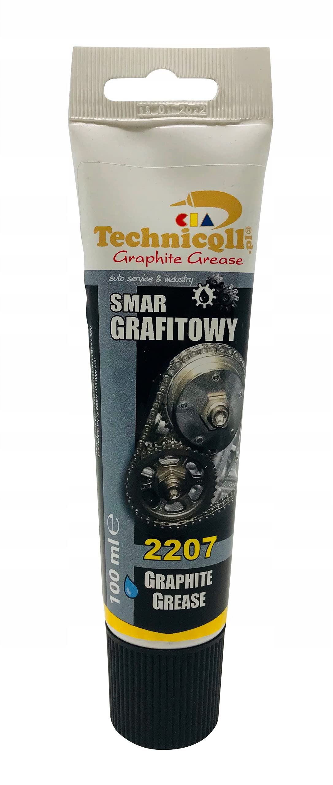 Technicqll Graphite Grease 2207 Lubricant For Splined & Screwed Joints Gears Gates 100Ml