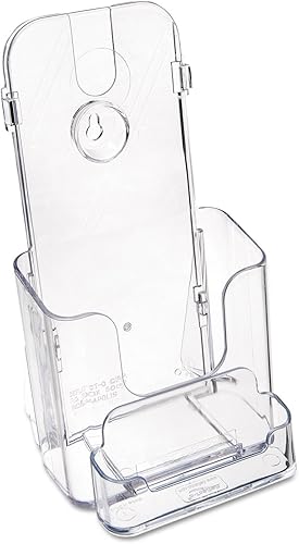 Miniatura 6 de Deflecto 78601 Porta documentos transparente rígido para folletos de encimera con tarjetero