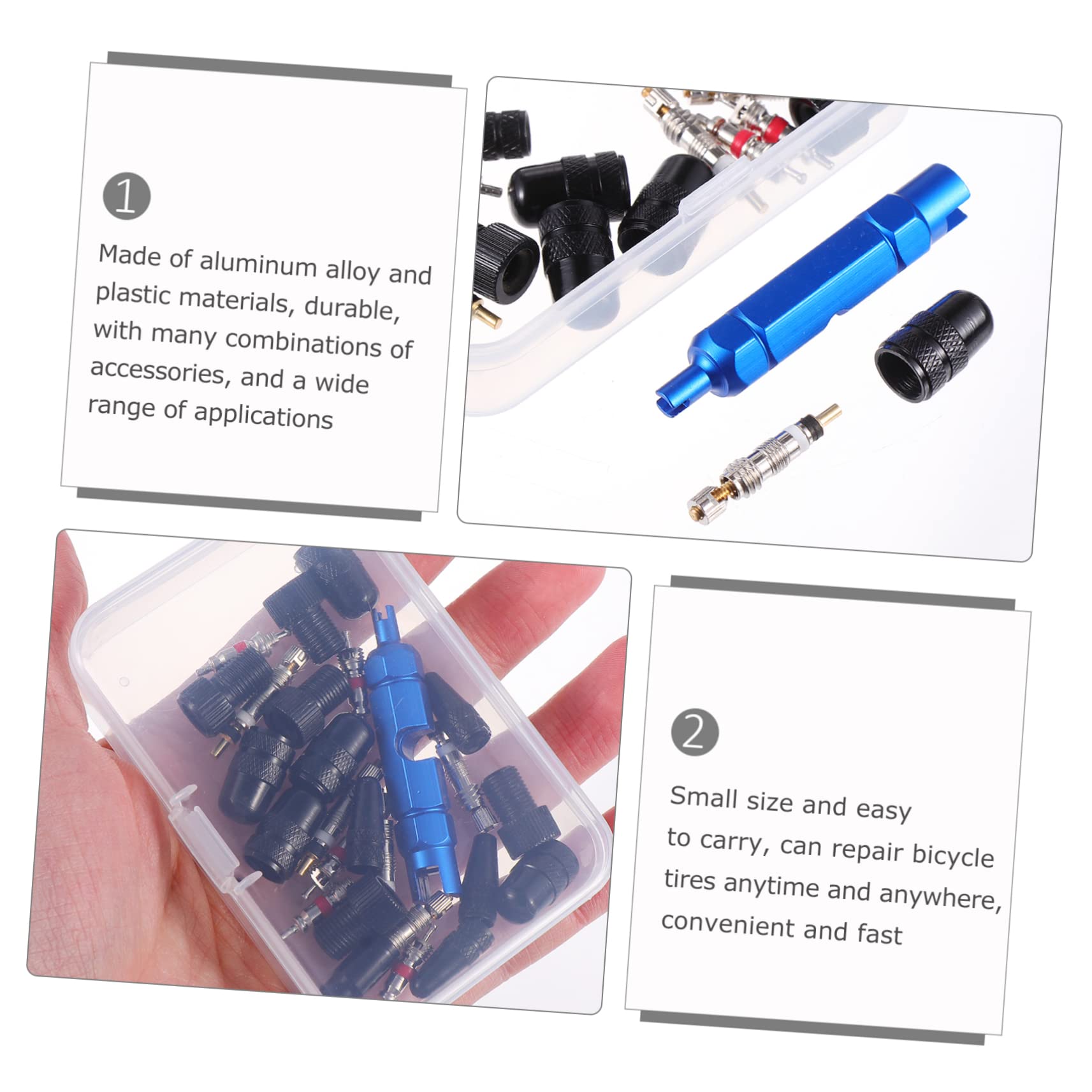 Sosoport Ventiladapter Luft Auto Ventilkernwerkzeug Entfernung Fahrrad Reparatur Werkzeug Adapter Für Fahrradventile Ändern Reifenstamm Reifenkappe Radstamm Aluminiumlegierung Black