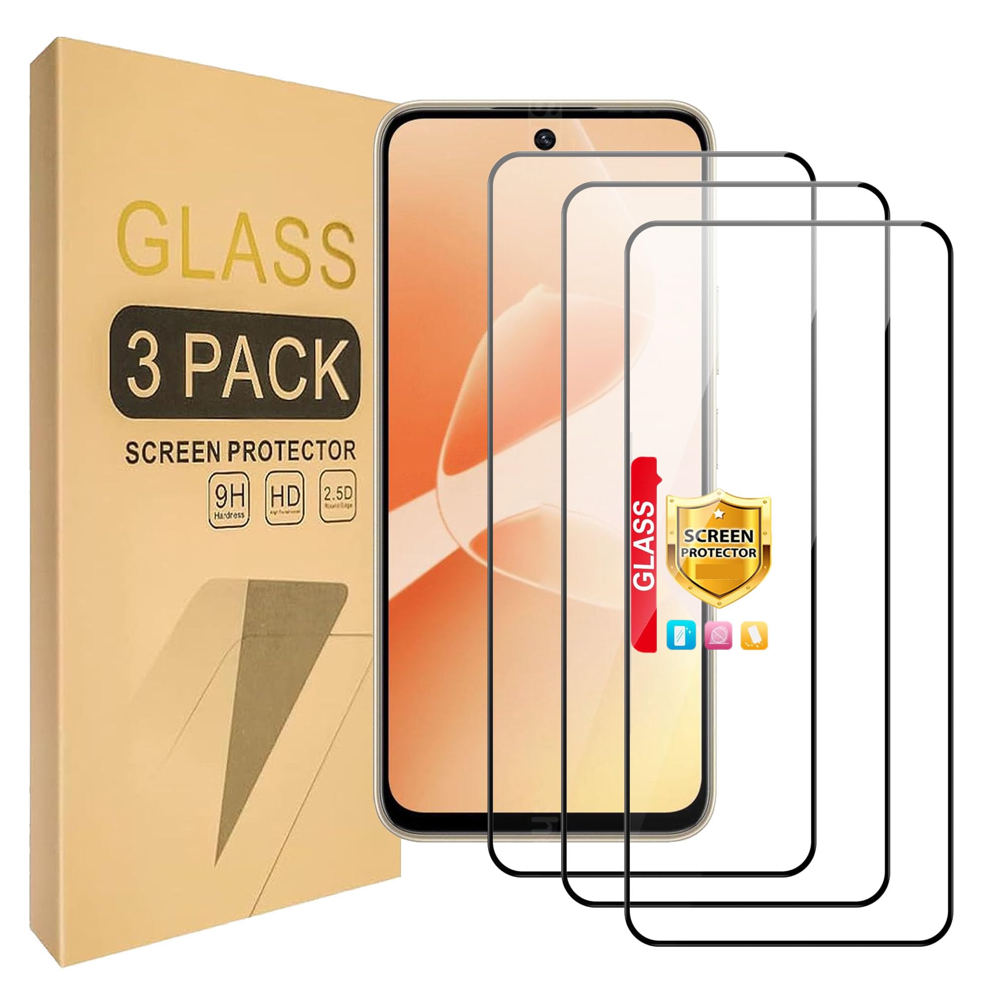 Kit 2 VETRO temperato per Realme 11 5G RMX3780 / Realme 11X 5G RMX3785 Pellicola