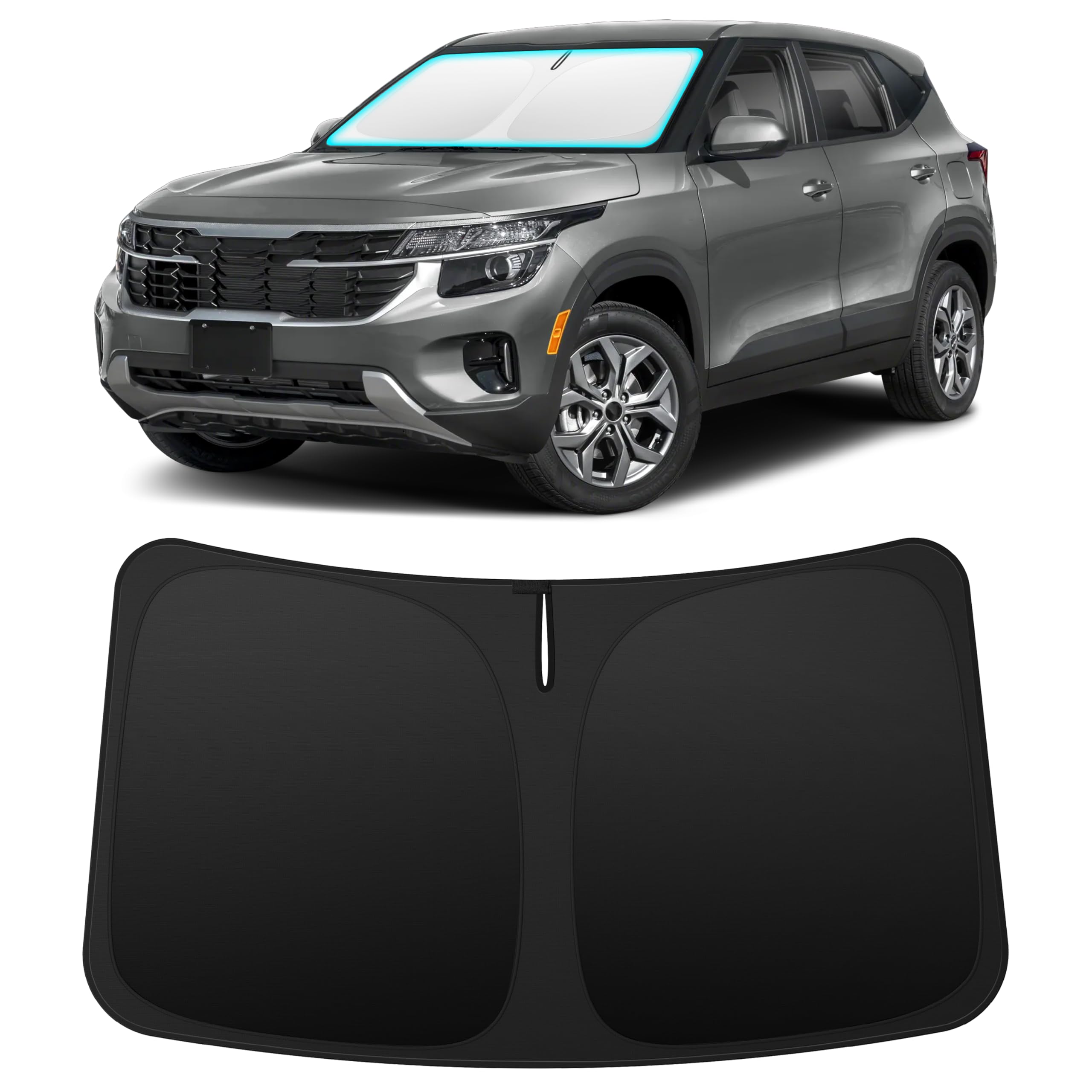 INSAUTO Custom Fit Windshield Sun Shade for Kia Seltos 2021-2027