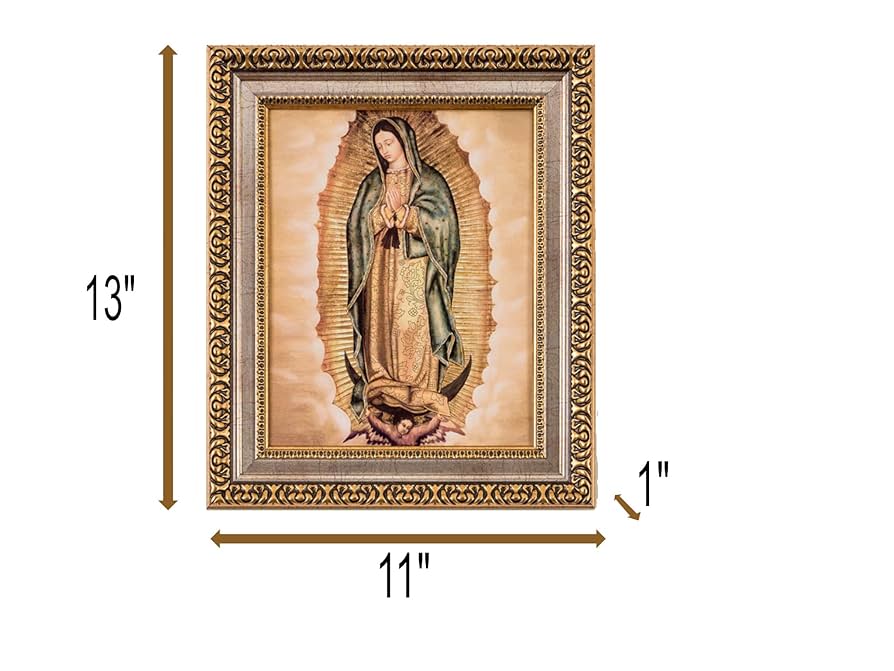 Amazon.com: MEXICANDOO Our Lady of Guadalupe Mexican Framed