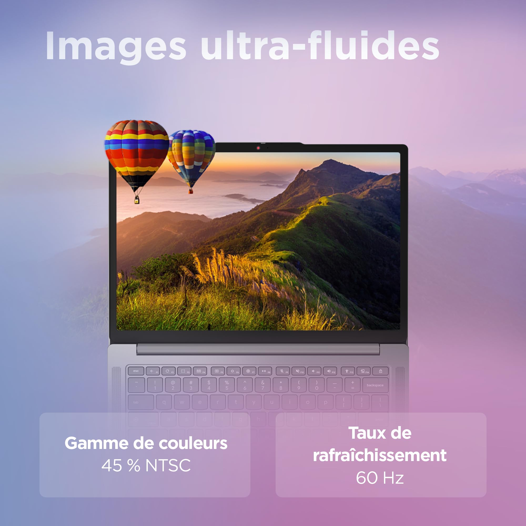 Lenovo Chromebook 14M8911 - Ordinateur Portable 14'' WUXGA (MediaTek Kompanio 540, RAM 8Go, SSD 128Go, Arm Mali-G57 MC2 GPU, Chrome OS) Clavier AZERTY Français - Gris Luna