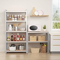 Vista 29 de ERGOMASTER Garage Storage Shelves 5-Tier Shelving Unit 2920LBS Heavy Duty Shelving Adjustable Boltless Organizer Rack for Warehouse Pantry 72" W x