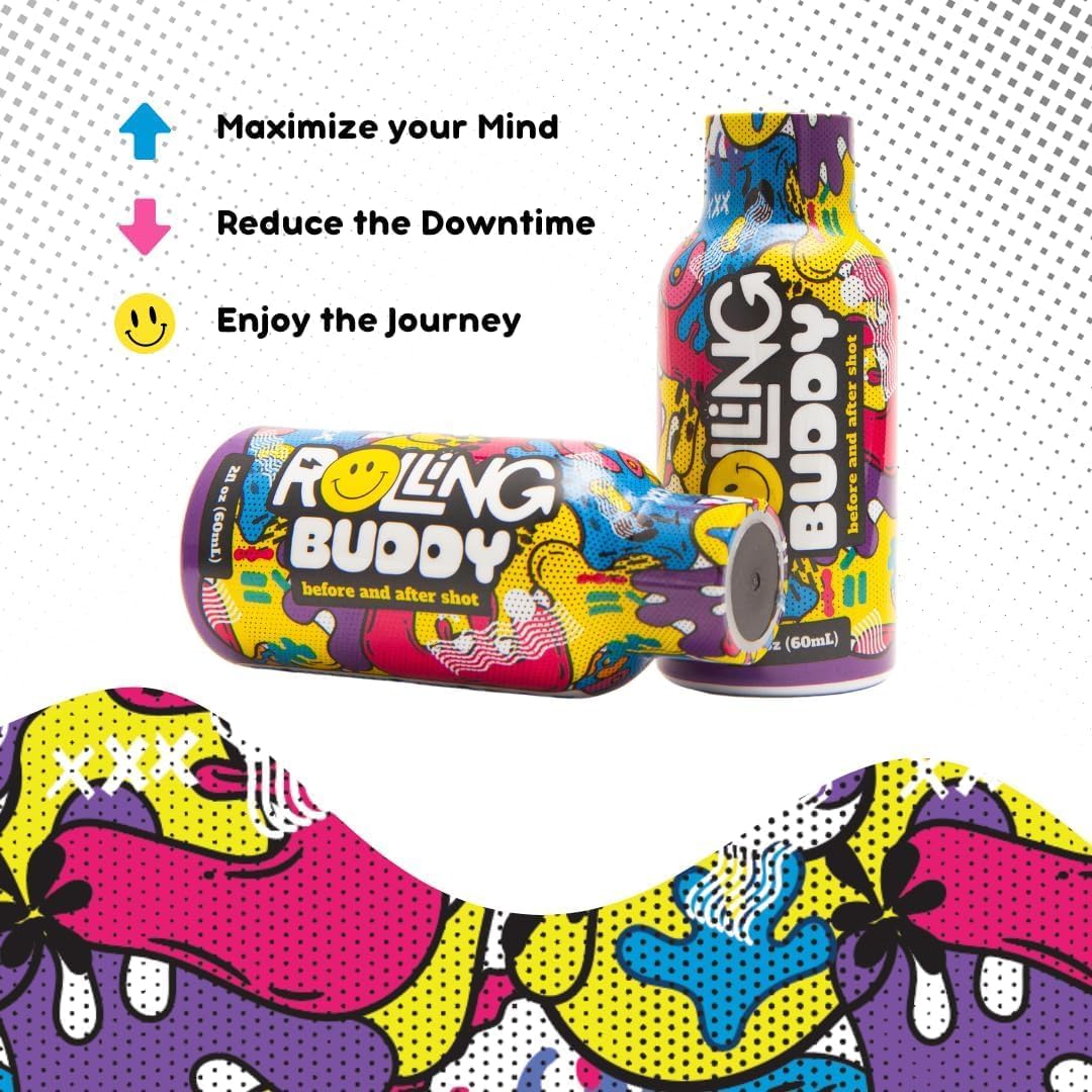 Pre and Post Rave Recovery Shot - Rave Safely, No 5HTP, Jaw Clench Relief, Essential Vitamins for Brain & Body Protection Before and After Rave Antioxidant Shot 2-Pack (4)