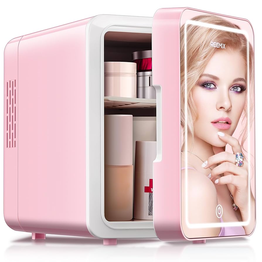 エル Amazon.com: Skincare Fridge, 6L Makeup Mini Fridge With