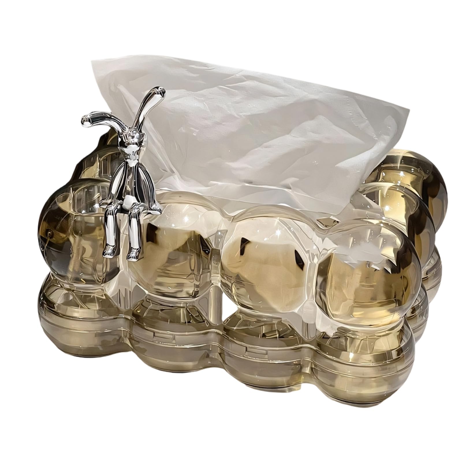 ZWWAAZHF Tissue Stand for Kitchen Counter Bathroom Napkin Holder Paper Towel Dispenser for Countertop Kitchen Tissue Box