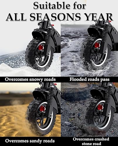 Miniatura 2 de Neumático exterior de goma todoterreno de 10 pulgadas 10x2.75-6.5 con tubo interior adecuado para Speedway 5 Dualtron 3 Hover-1 Alpha Hiboy Titan