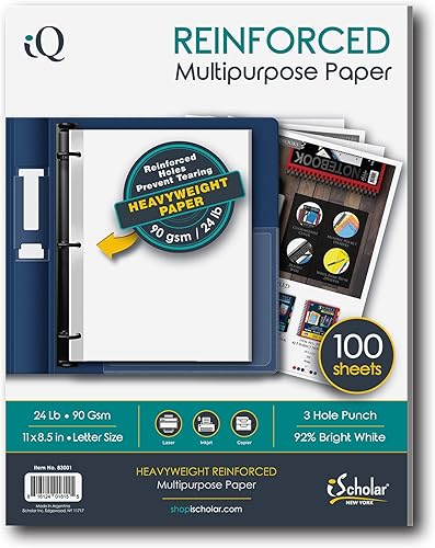 Miniatura 7 de iScholar Papel de relleno reforzado para cuaderno (83110)