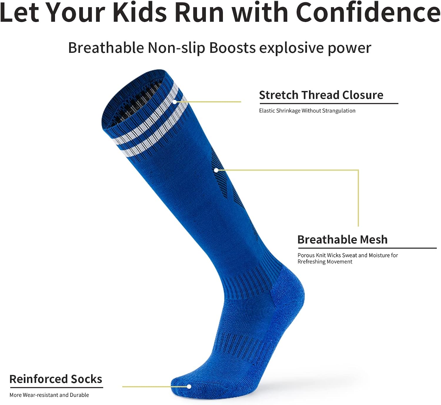 AWAYTR Youth Baseball Socks and Belt - Kids Softball Belts and Socks Combo for Youth Boys Girls - Image 5