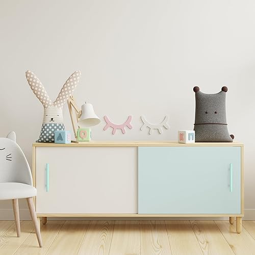 Miniatura 32 de Ravinte - 30 manijas de acero inoxidable para armario de cocina, 5 pulgadas de largo, agujero de 3 pulgadas, rosado