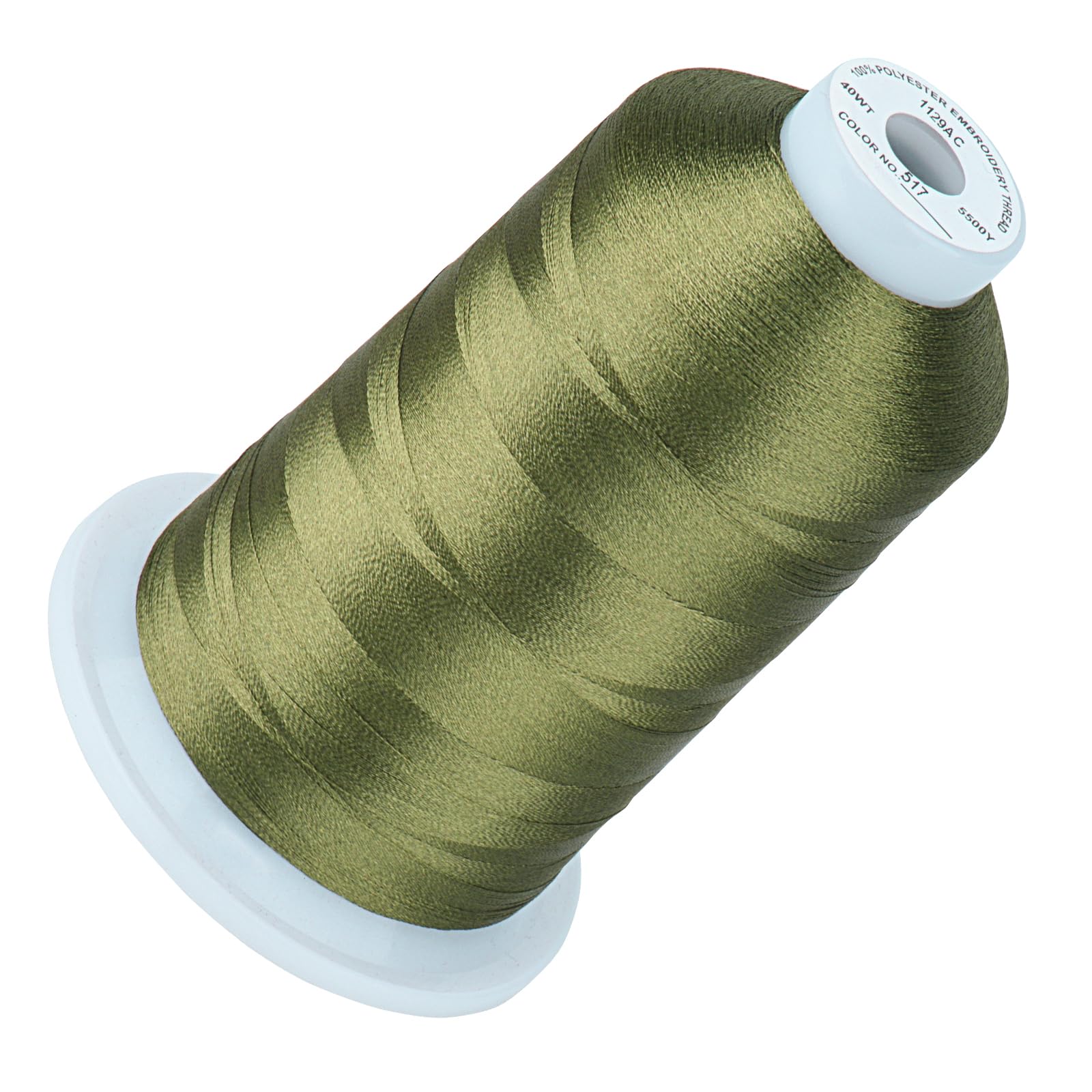 Simthread Embroidery Machine Thread 5000M 40WT Polyester, Dark Olive 517