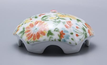Amazon Co Jp 有田焼 排水口カバー アンブレラ型 フラワー 抗菌 コーティング 焼成 ホーム キッチン