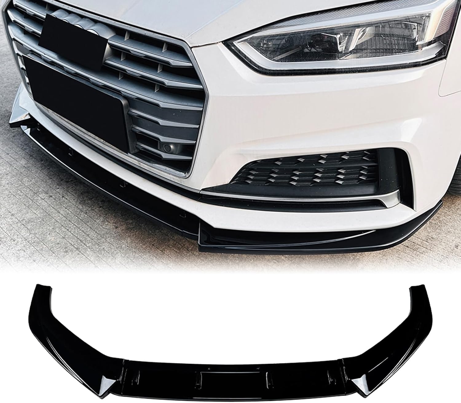 Front Bumper Spoiler Splitter Lip For Audi A5 S5 Sline F5 2017-2020