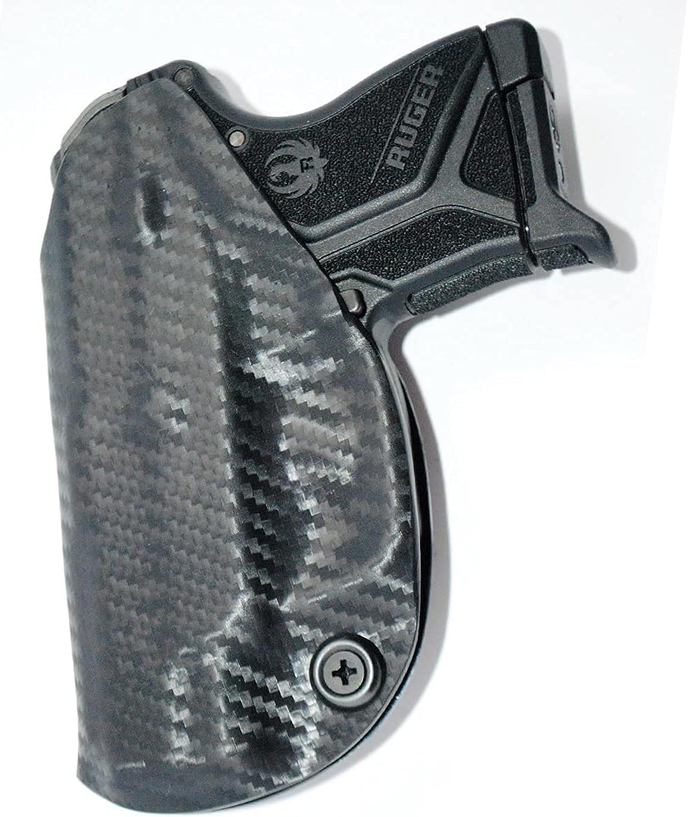 IWB KYDEX Holster: fits Ruger LCP II (2) (Carbon Fiber Black - Right Handft Hand)