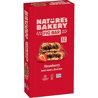 Natures Bakery Whole Wheat Fig Bars, Real Fruit, Strawberry, 12 Twin packs