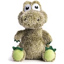 fabdog Fluffies Dog Toys - Squeaky Plush Dog Toy for All Breeds - Cute Animal-Themed Puppy Toys Make for Ideal Gift - Fun Nylon Dog Toys with Squeak| Small Alligator