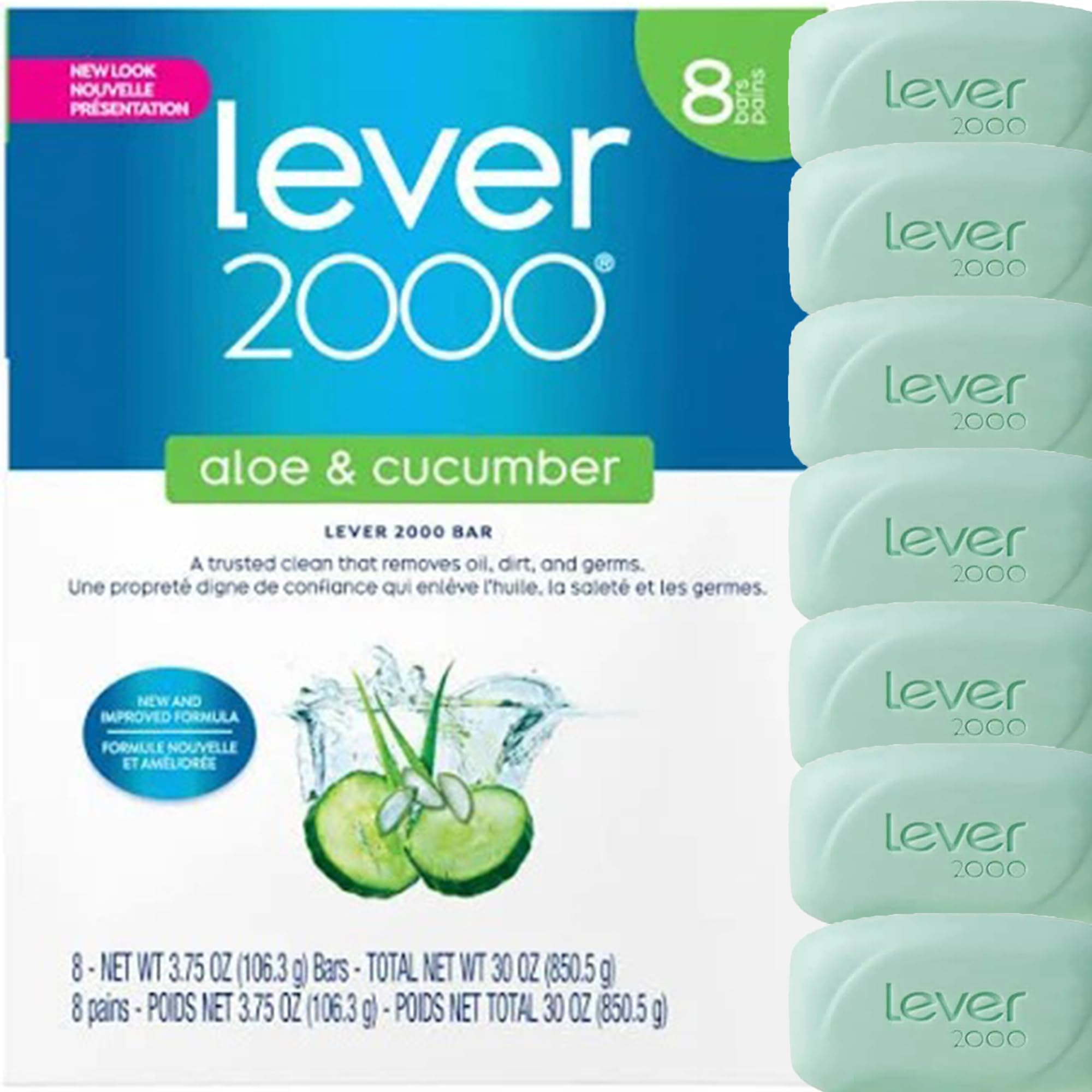 Moisturizing Bar, Fresh Aloe - Eight 4.5oz. Bars