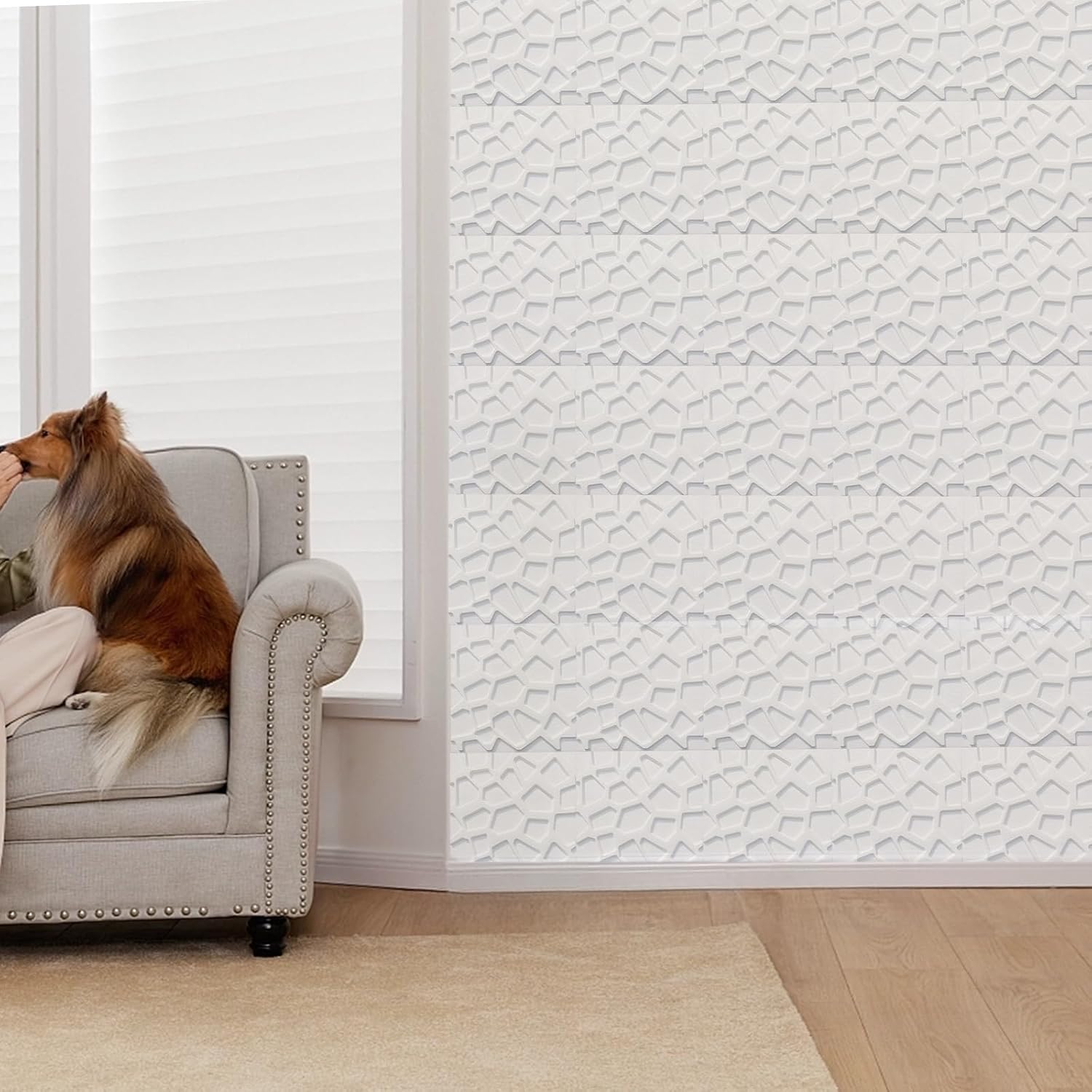 16 PCS Ceiling Tiles, Peel & Stick Ceiling Tiles (13.8"x13.8"), Covered 21 Sq.Ft, 3D Wall Panels Foam, Easy to Install Waterproof for Ceil and Wall Decor