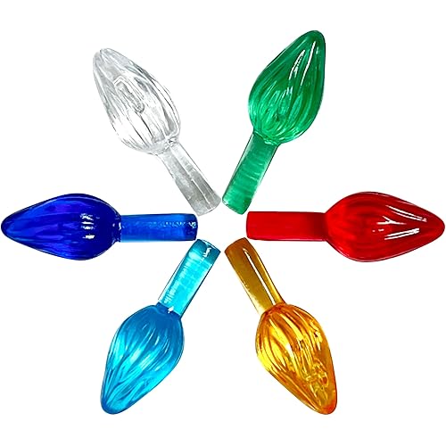 National Artcraft Small Twist-Style Ceramic Christmas Tree Light Ornaments - (144/Pack)