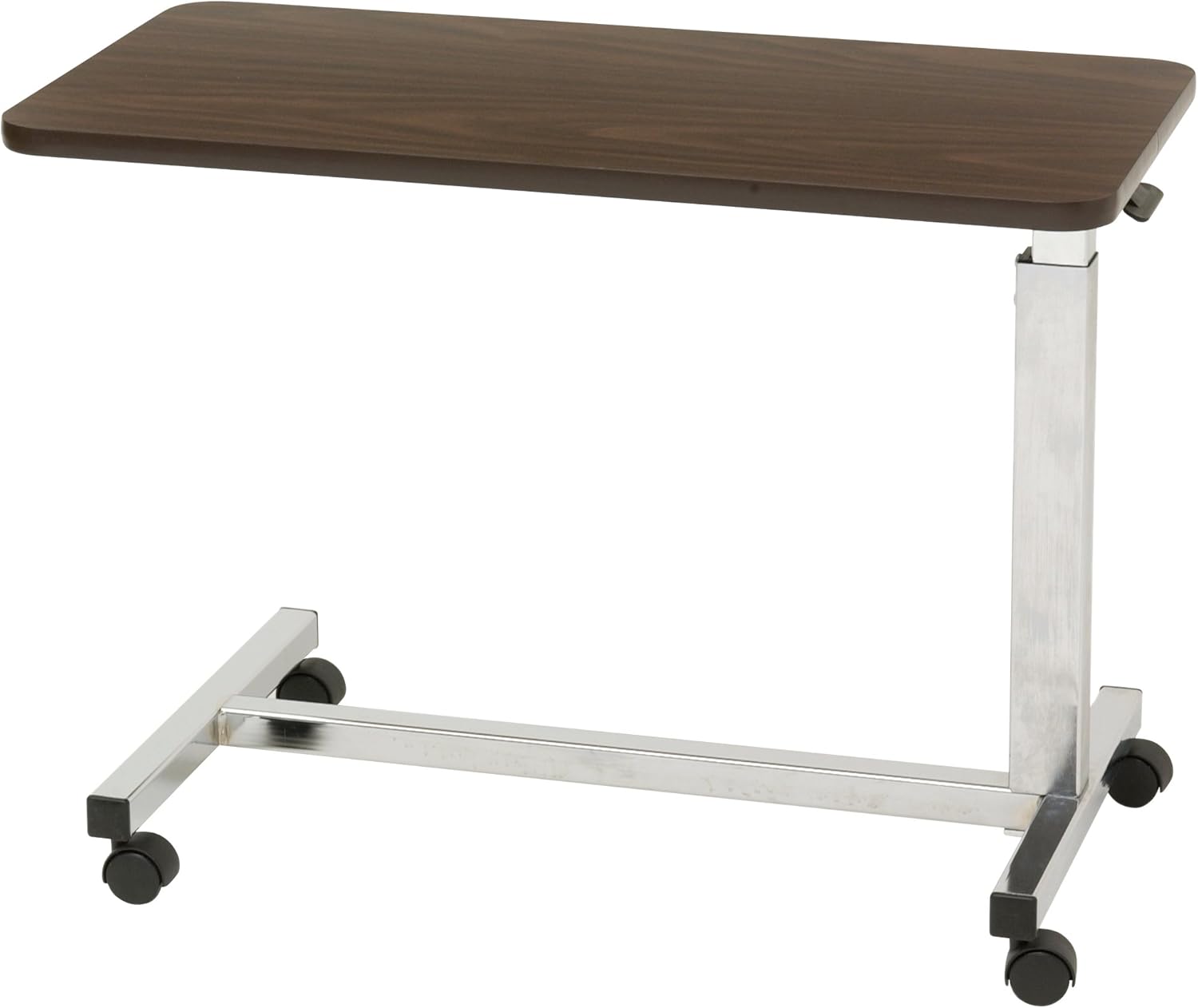 Drive Medical Low Height Overbed Table, Walnut : Health & Household