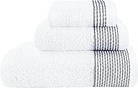 Vista 20 de Belizzi Home Juego de 6 toallas de 100% algodón ultra suave, contiene 2 toallas de baño de 28 x 55 pulgadas, 2 toallas de mano de 16 x 24 pulgadas