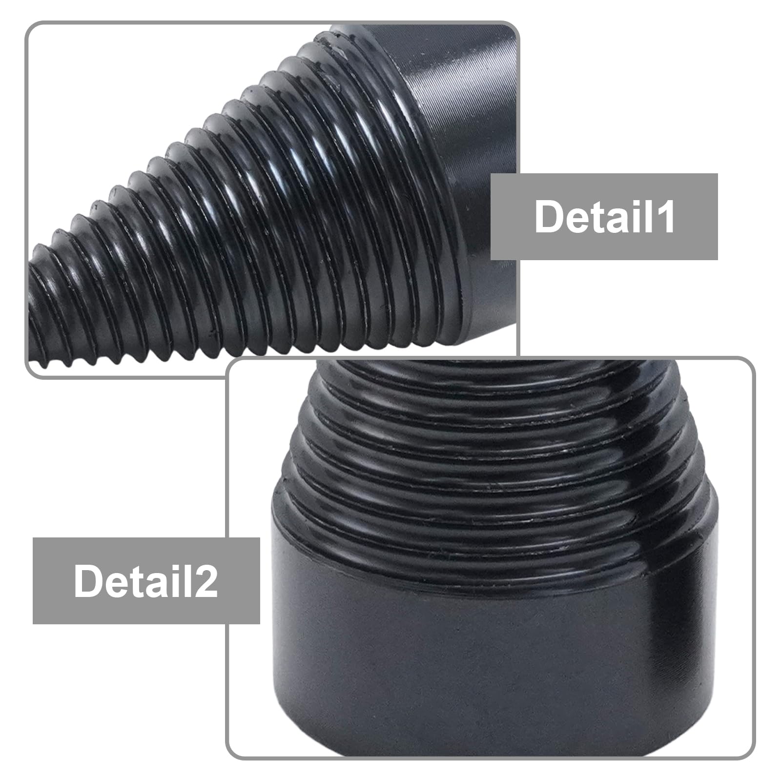 Divisor de madera de 45 mm y 32 mm con 4 ejes de perforación, divisor de madera, herramienta de división de madera, adecuado para el uso en casa, al aire libre y en el jardín