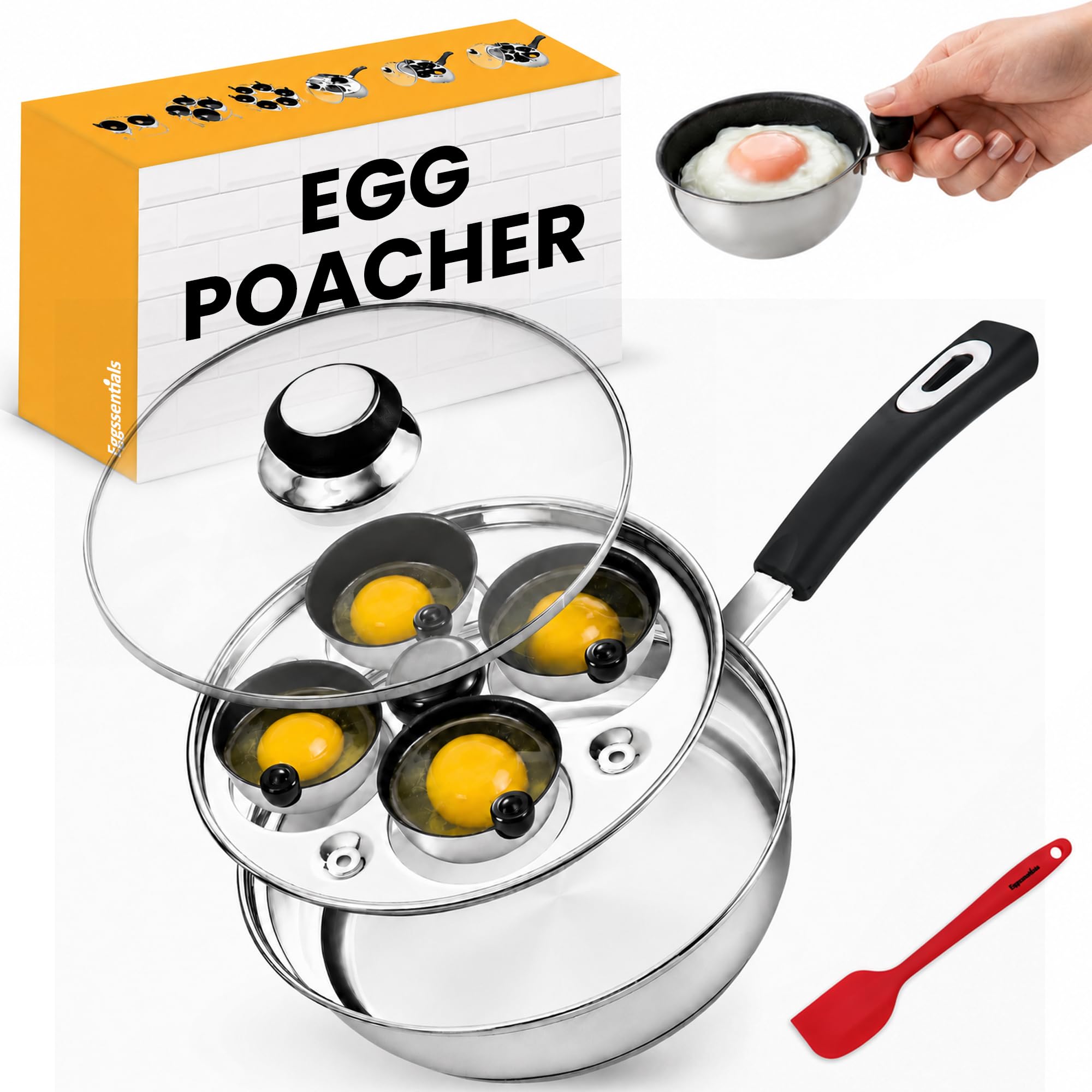 Eggssentials 4-Cup Egg Poacher