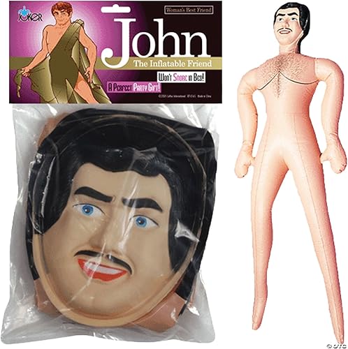 Blow Up muñeca John macho hinchable 60 Tall BLOWUP Bachelorette Party Gag Regalo Multi Color Blow Up muñeca John macho hinchable 60 Tall BLOWUP Bachelorette Party Gag Regalo Multi Color