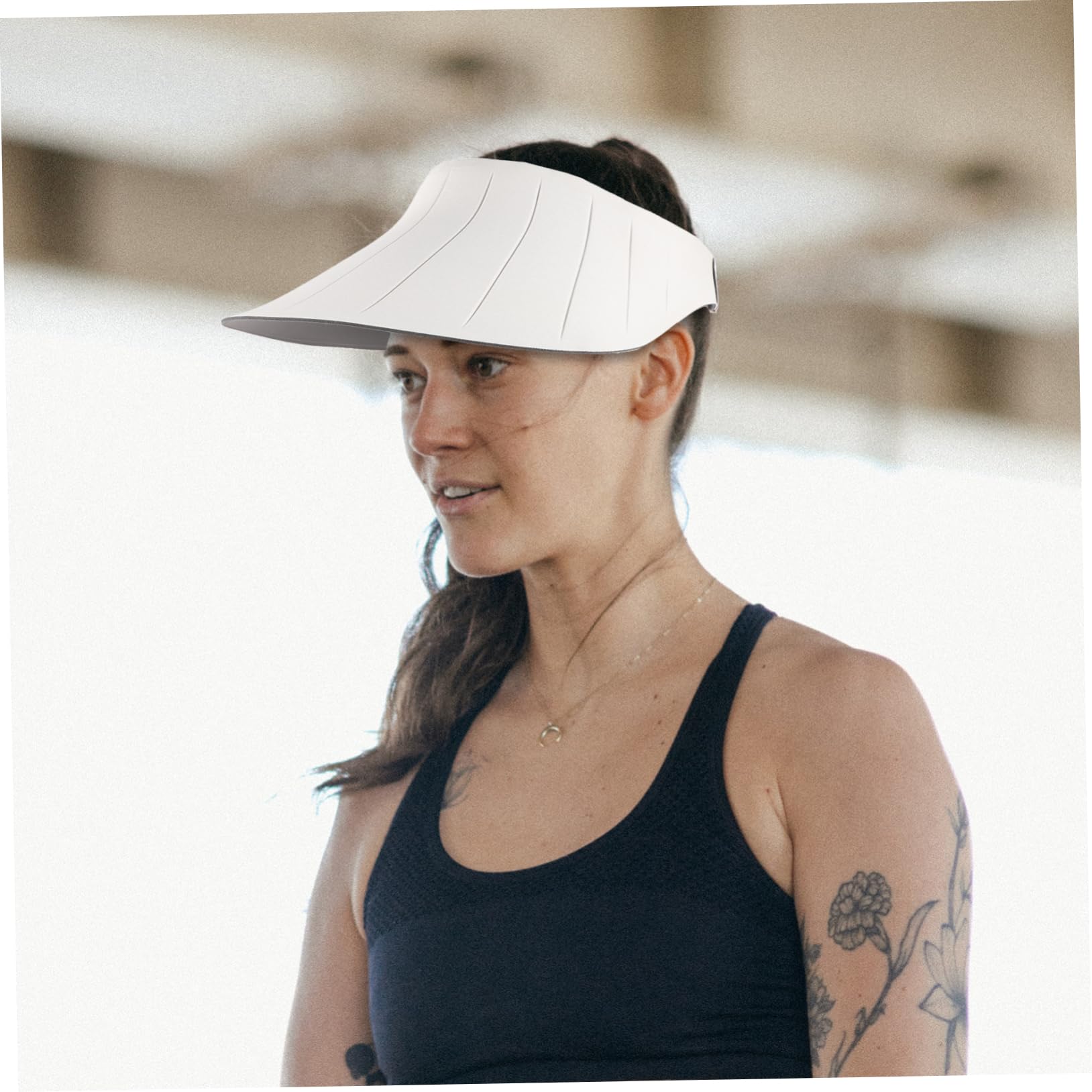 BESPORTBLE Gorra de Visera Sombrero de Cubo para Mujer Neto Sombreros y Gorras para Mujer Gorro Playa Mujer Viseras de Sol para Mujer protección UV Sombrero de Visera de Playa Nylon