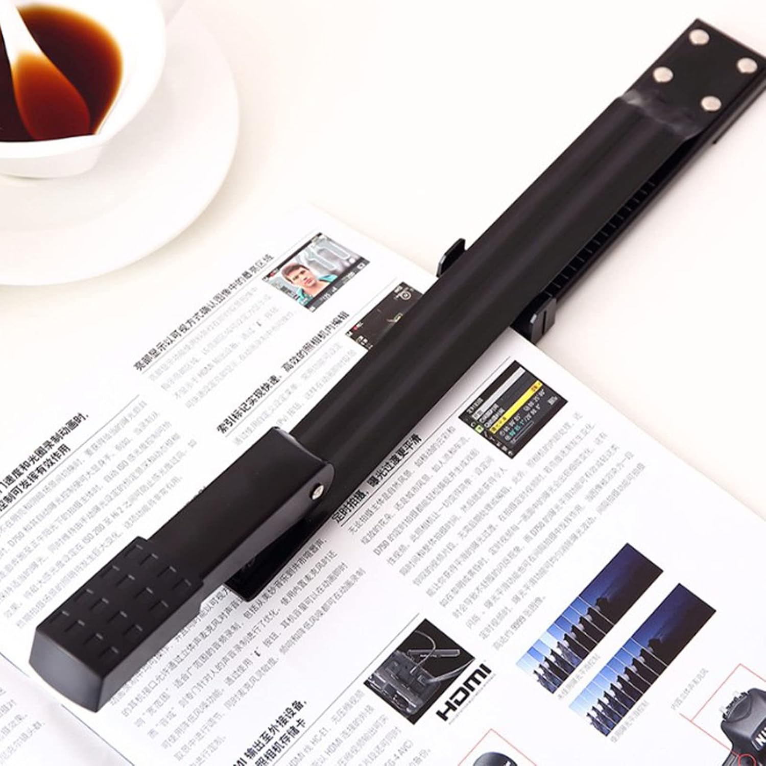 Wisecoco Long Arm Stapler - Handheld Office Tool for Booklet or Book Binding