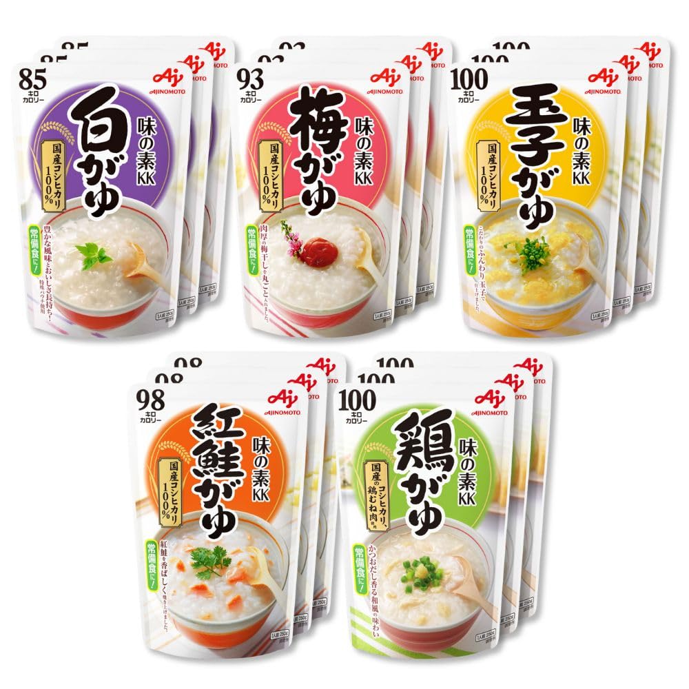 リセット　3本入り　おかゆ6食入り Amazon.co.jp: Ajinomoto 味の素 おかゆ 5種×3食 バラエティセット 白