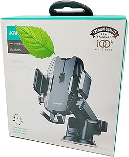 حامل موبايل سيارة يثبك على التابلوة او زجاج السيارة الامامى - لون اسود - جودة عالية واصلى موديل JR-ZS255 - من كابر مصر 2020