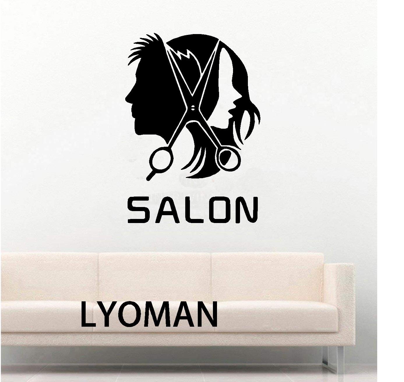 LYOMAN® Salon Wall Sticker Unisex Salon | Salon Wall Stickers White | Sign Wall Sticker for Office, Shop, Wall Vinyl Décor Decal Sticker (Black) Size:-Length 70Cm. X Wide 50Cm. (B07W85HC5G) Amazon Price History, Amazon Price Tracker