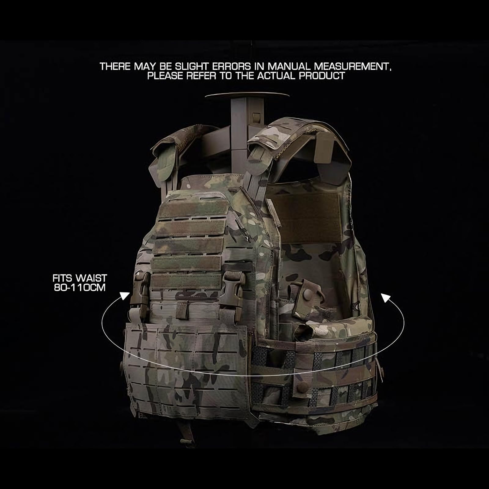 Chaleco táctico, ajustable, ligero, equipo de entrenamiento de protección para actividades al aire libre, caza, airsoft y juegos de CS, duradero, multiusos, equipo táctico al aire libre