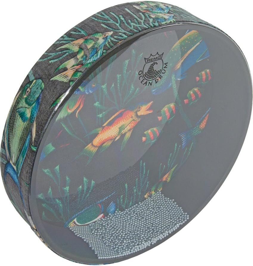 Remo OCEAN DRUM, 12-by-2.5-Inch, FISH (Package Of 3)