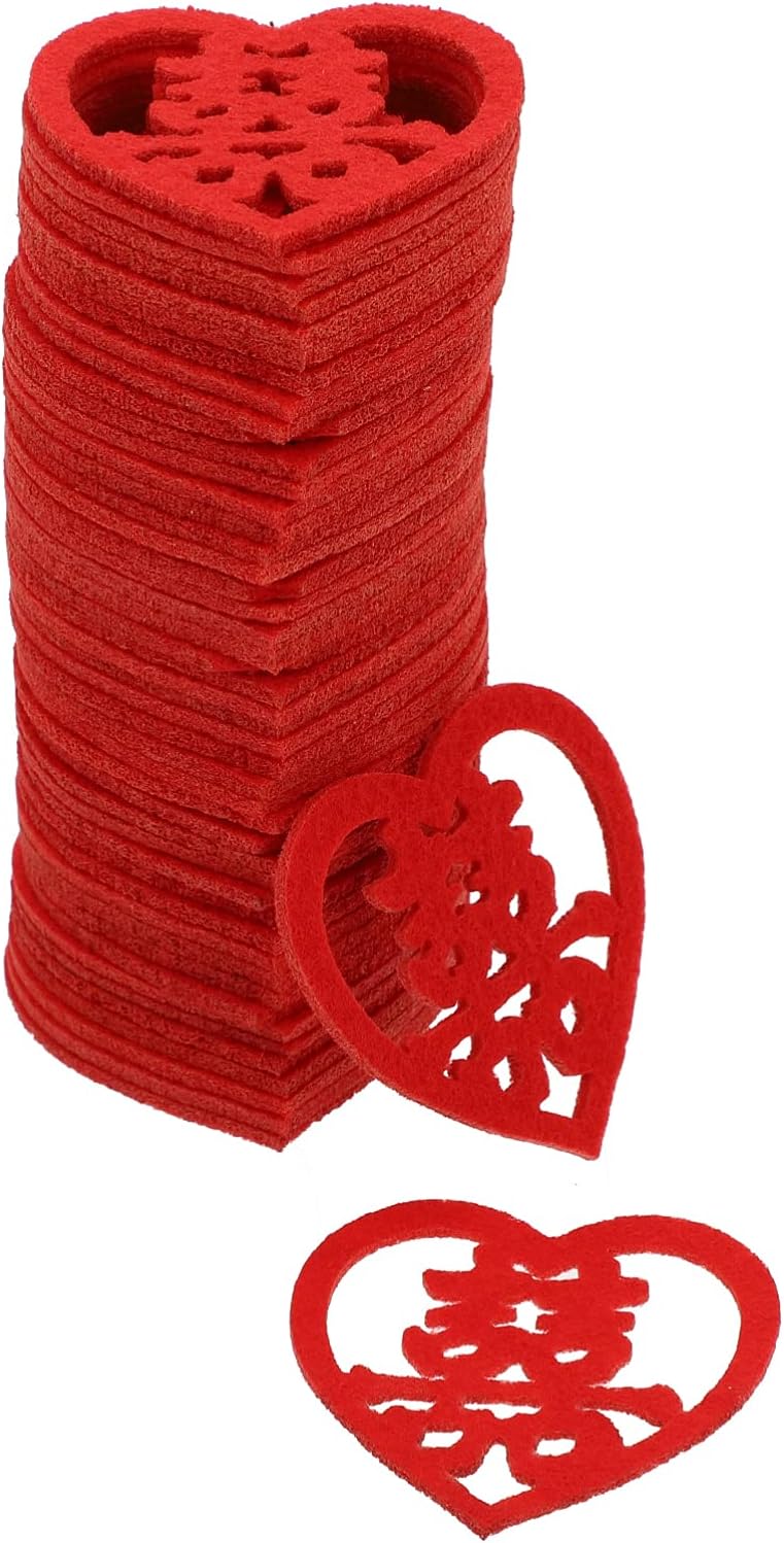 NUOBESTY 200pcs Chinese Traditional Wedding Decoration Supplies Red Hi Word Stickers