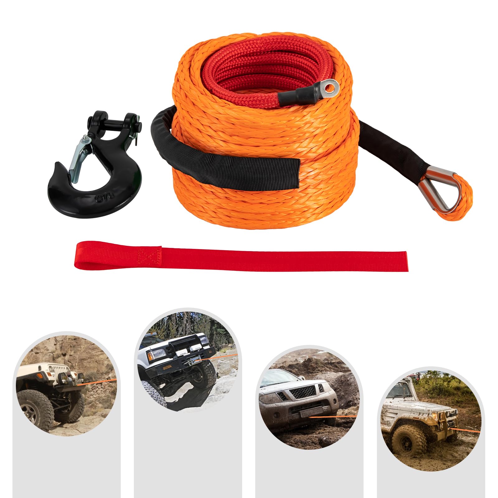 BILLET4X4 Come-Along Winch Replacement Cable - 5/16 inch X 50 ft (9,800lb Strength) (Vehicle Recovery)