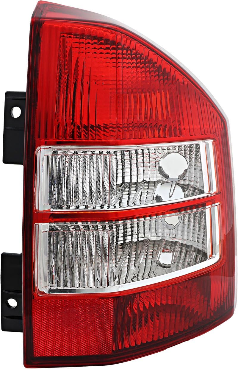JP Auto Outer Tail Light Compatible With Jeep Compass 2007 2008 2009 2010 Driver Left Side Taillamp