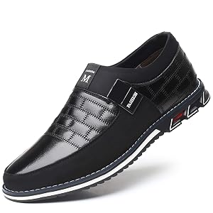 COSIDRAM Mens Casual Shoes Sneakers Loafers Comfort Walking Shoes for Male Business Work Office Dress