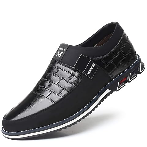 COSIDRAM Mens Casual Shoes Sneakers Loafers Comfort Walking Shoes for Male Business Work Office Dress