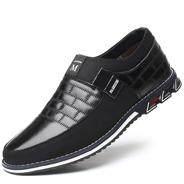COSIDRAM Mens Casual Shoes Sneakers Loafers Comfort Walking Shoes for Male Business Work Office Dress