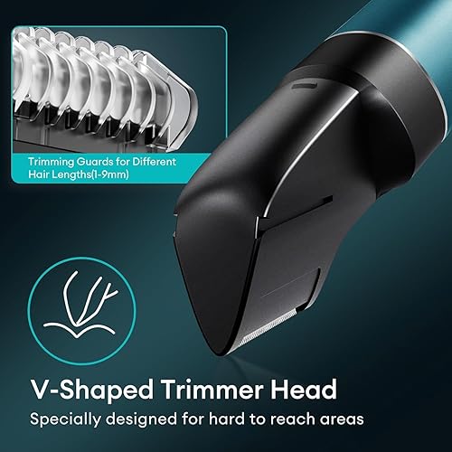 Miniatura 3 de kensen Manscape - Recortadora de pelo corporal para hombres, 3 en 1, recortadora de barba para hombres y púbico, IPX6, impermeable, para mojadoseco,