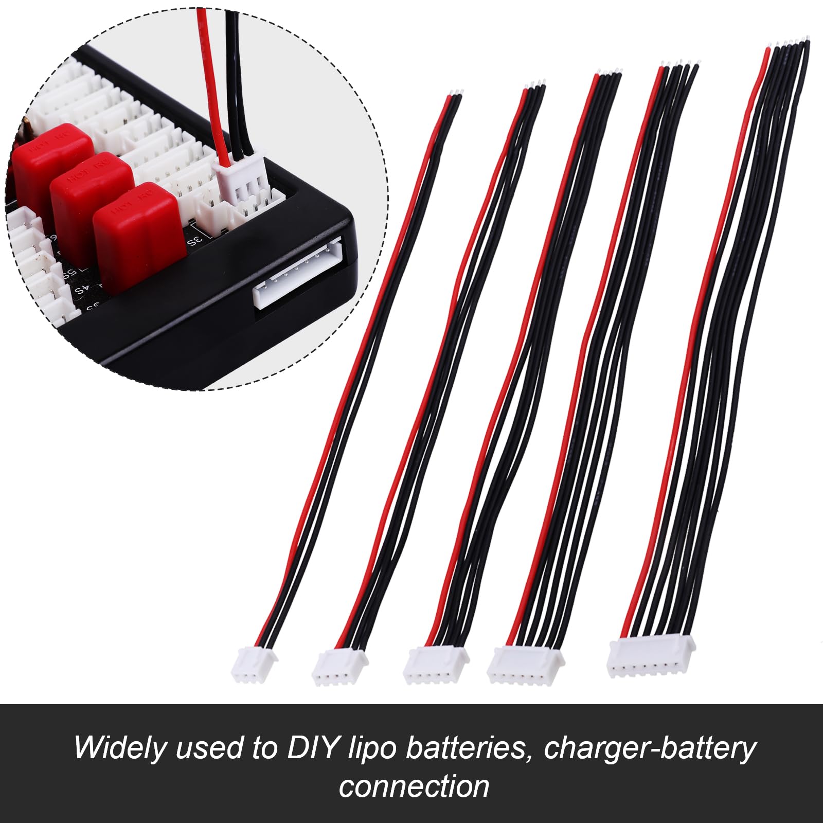 2 Stück 2S-6S Balance Charger Erweiterung JST-XH Adapter Balancer Board Adapter für RC Lipo Akku Laden