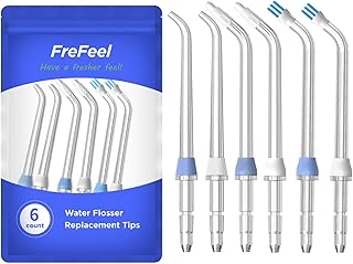 Replacement Heads for Waterpik Water Flosser (2 Classic Jet Tips & 2 Orthodontic Tips & 2 Plaque Seeker Tips)