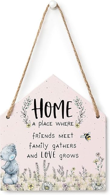 Me to You Tatty Teddy Decorative Wall Plaque 'Love Grows' 8 x 10cm - Official Collection